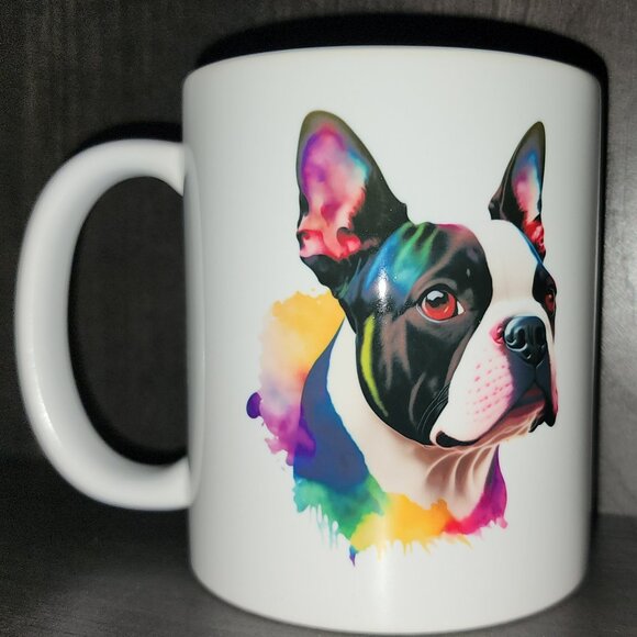 11 oz Boston Terrier coffee cup **NEW** - Picture 1 of 1